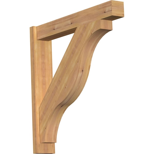 Ekena Millwork Funston Block Smooth Outlooker, Western Red Cedar, 5 1/2"W x 32"D x 32"H OUT06X32X32FST05SWR - main